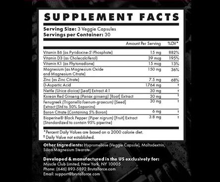 Ostabulk Ingredients